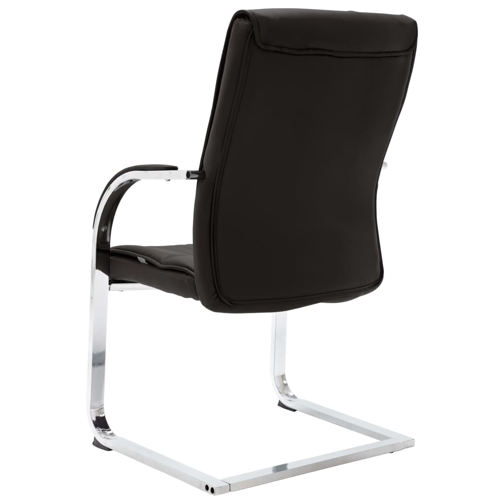 Office chair artificial leather black