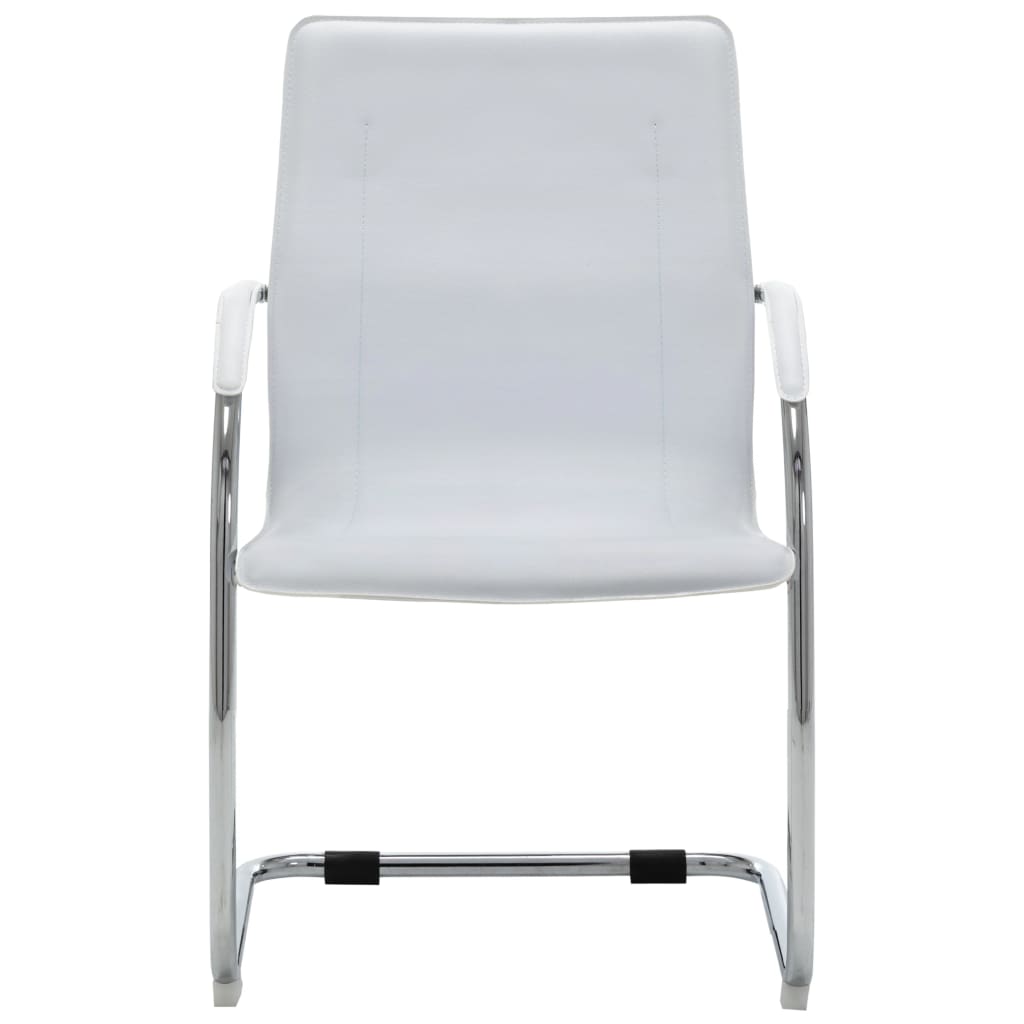 Office chair artificial leather white