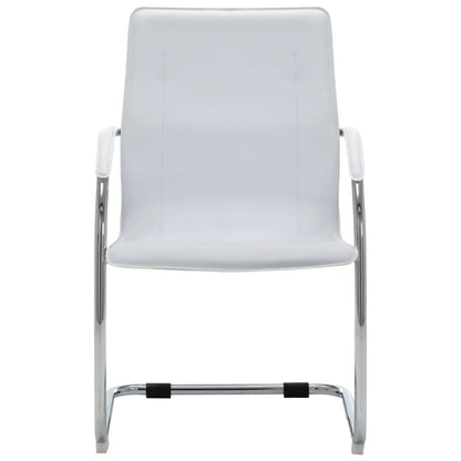 Office chair artificial leather white