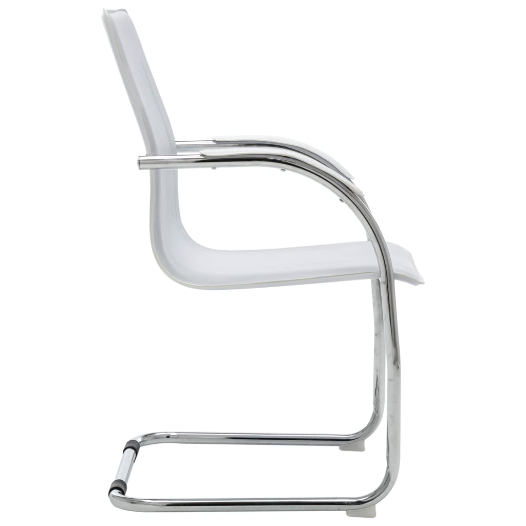 Office chair artificial leather white