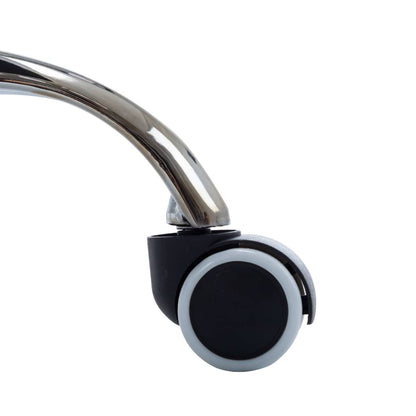 Kantoorstoel draaibaar kunstleer wit