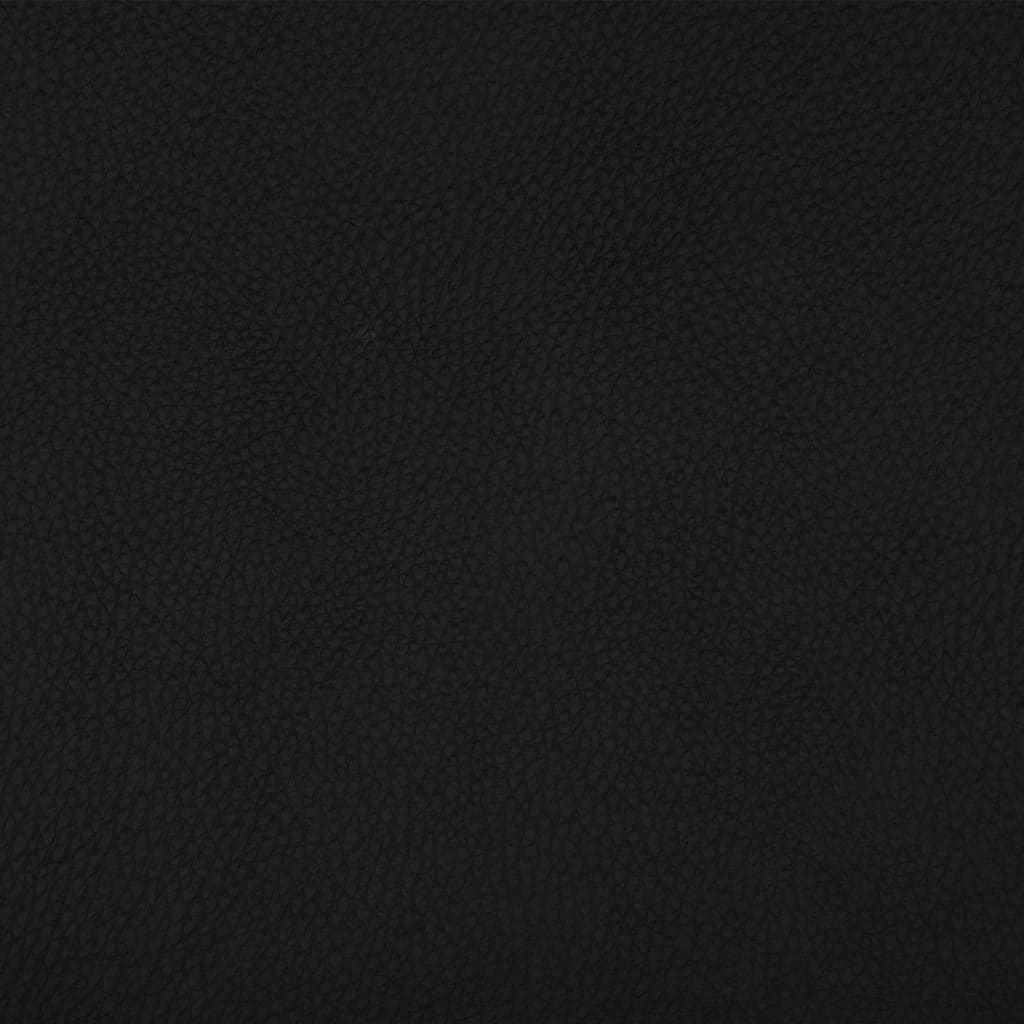 Office chair swivel artificial leather black