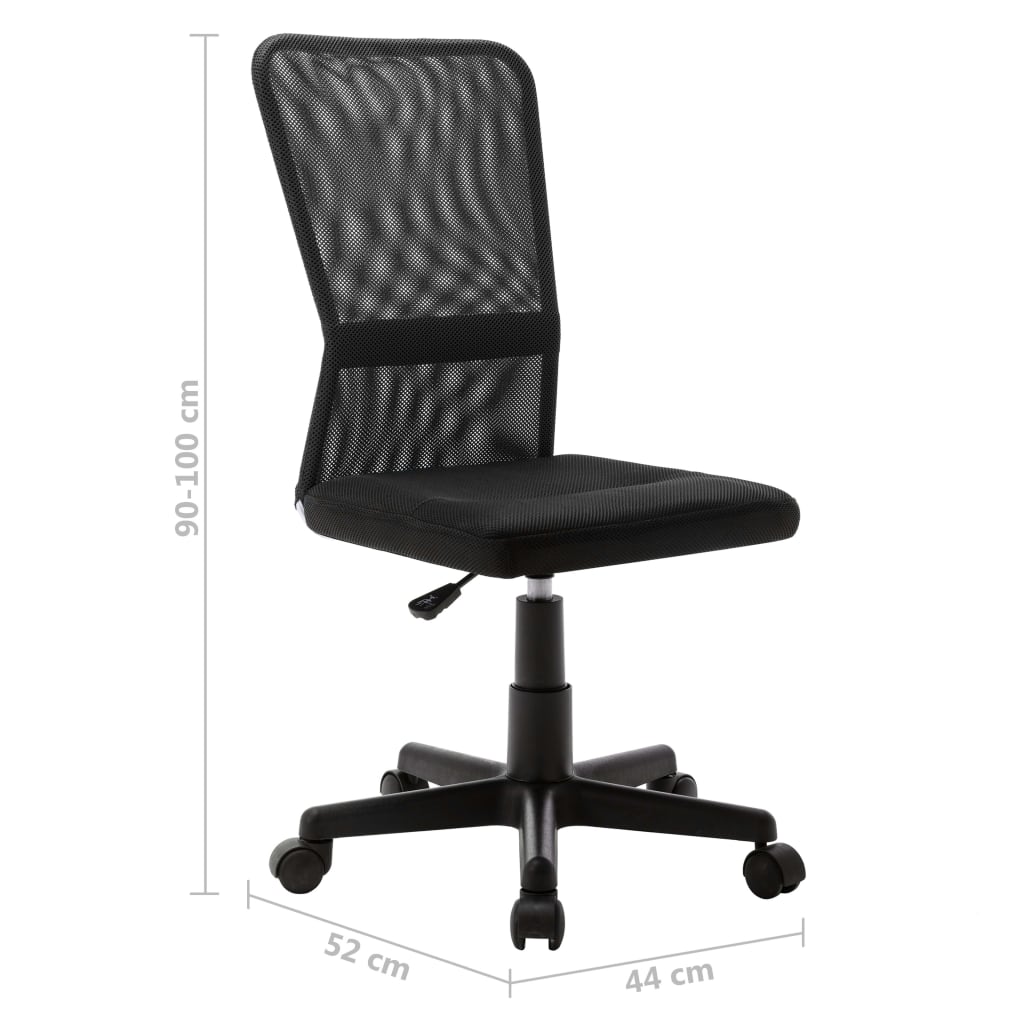 Office chair 44x52x100 cm mesh fabric black