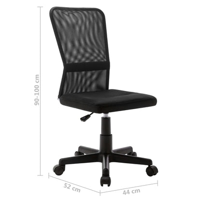 Office chair 44x52x100 cm mesh fabric black