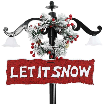 Kerstboom sneeuwend met paraplubasis 170 cm PVC blauw