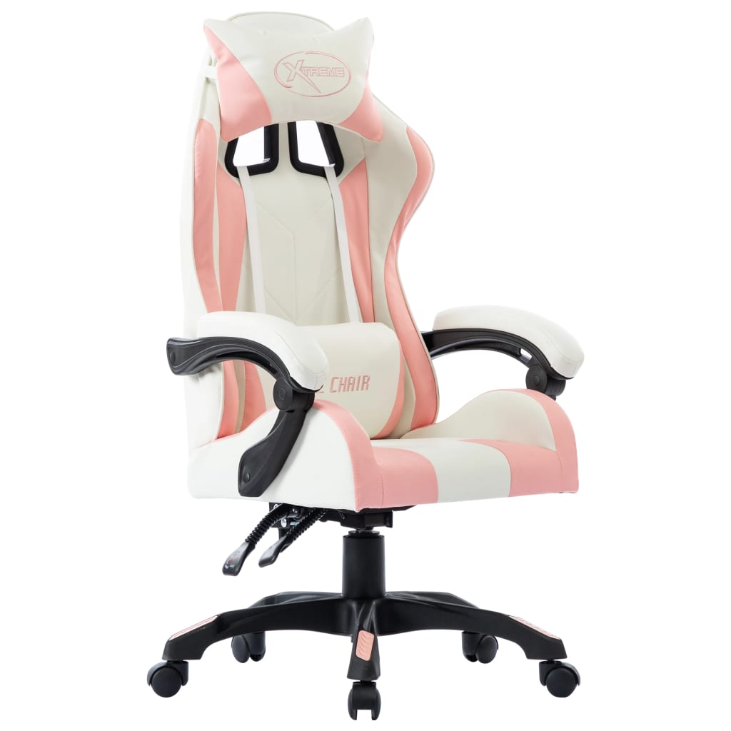 Racing seat artificial leather pink