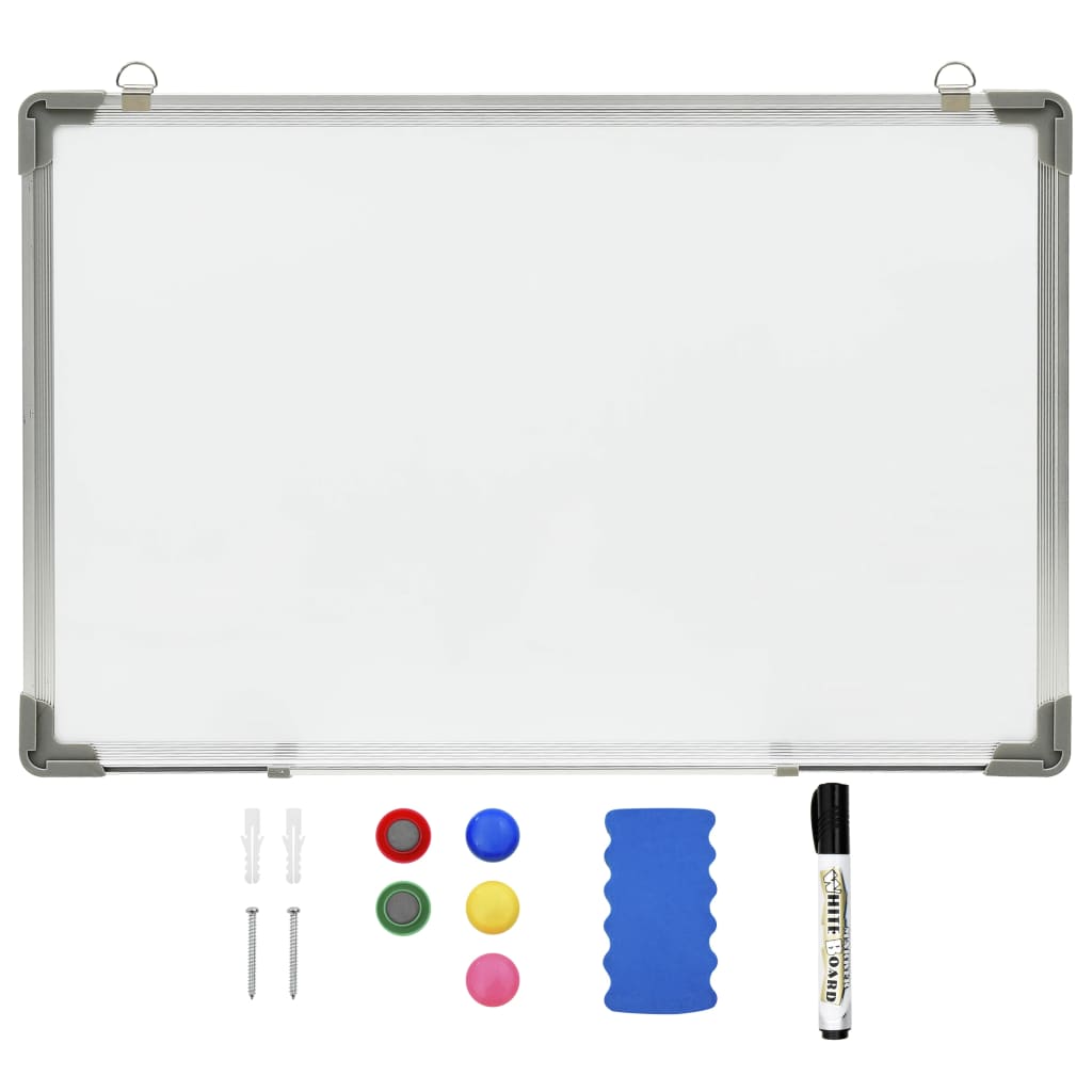 Whiteboard magnetic 50x35 cm steel white