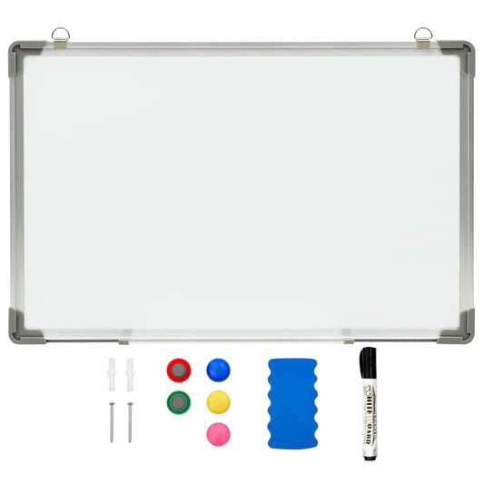 Whiteboard magnetic 50x35 cm steel white