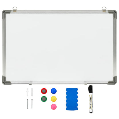 Whiteboard magnetic 60x40 cm steel white