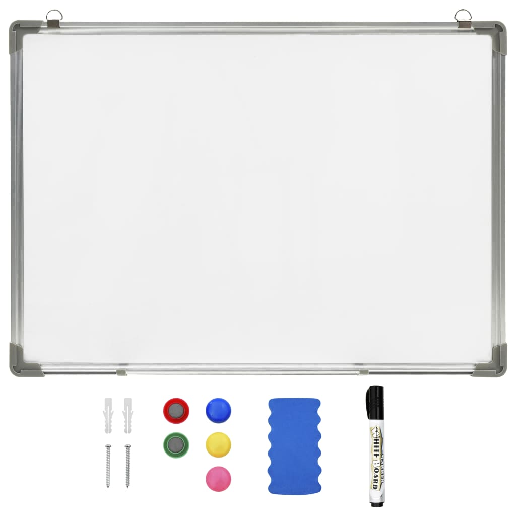 Whiteboard magnetic 70x50 cm steel white