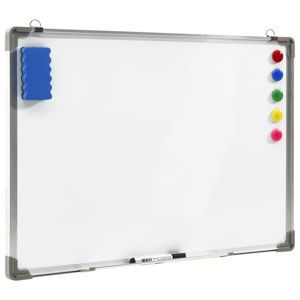 Whiteboard magnetic 70x50 cm steel white