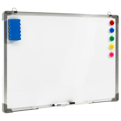 Whiteboard magnetic 70x50 cm steel white