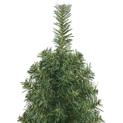 Kunstkerstboom met standaard smal 150 cm PVC groen