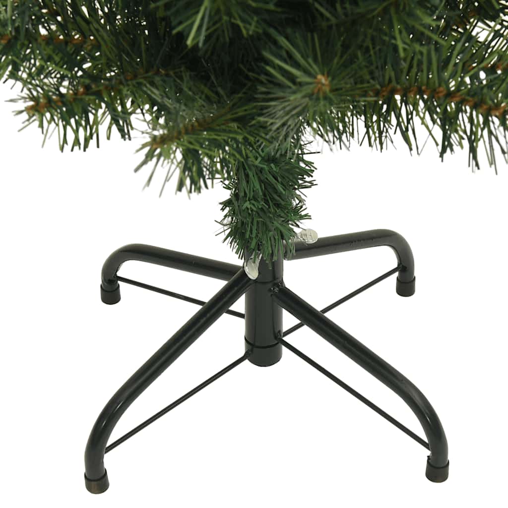 Kunstkerstboom met standaard smal 150 cm PVC groen