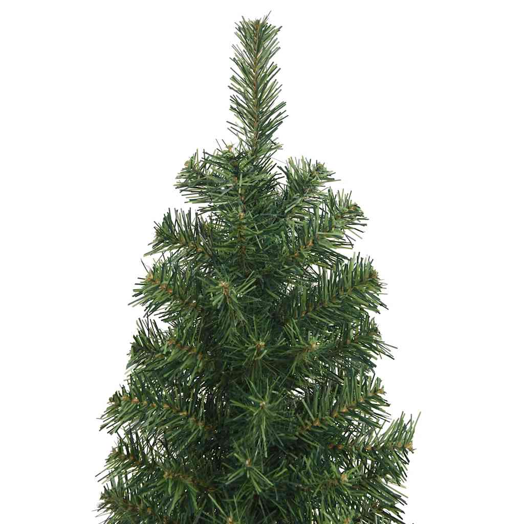 Kunstkerstboom met standaard smal 180 cm PVC groen