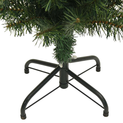 Kunstkerstboom met standaard smal 180 cm PVC groen
