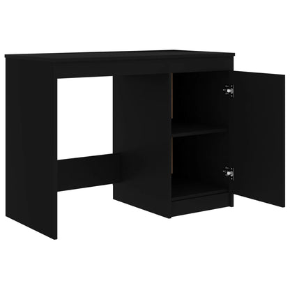 Desk 140x50x76 cm chipboard black