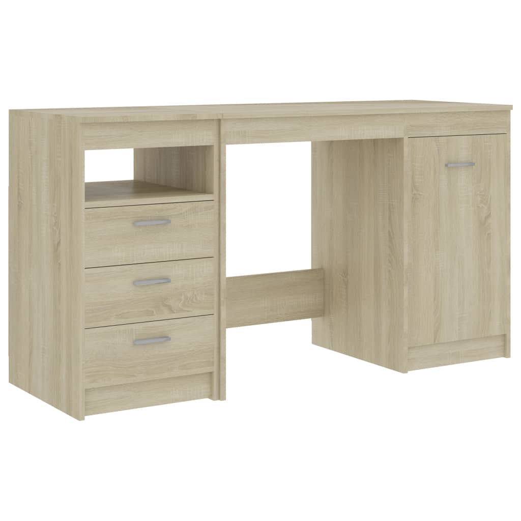 Desk 140x50x76 cm chipboard sonoma oak color