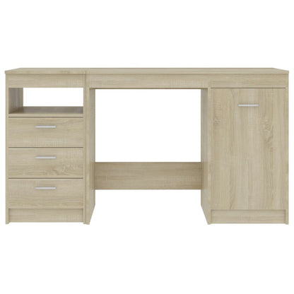 Desk 140x50x76 cm chipboard sonoma oak color