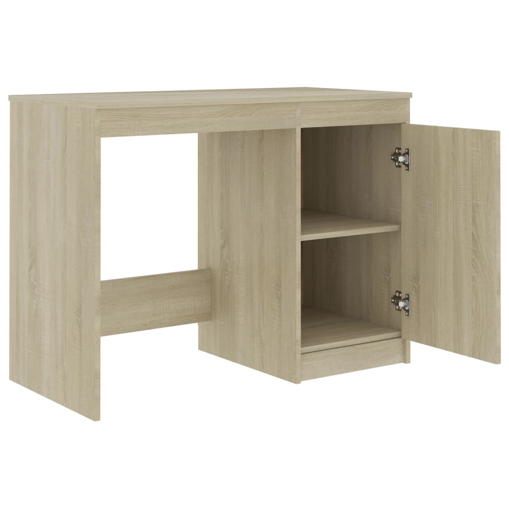 Desk 140x50x76 cm chipboard sonoma oak color