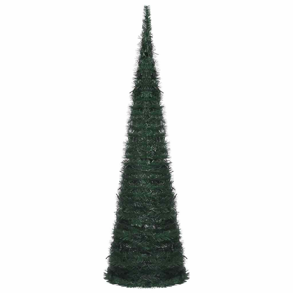 Kunstkerstboom met verlichting pop-up 150 cm groen
