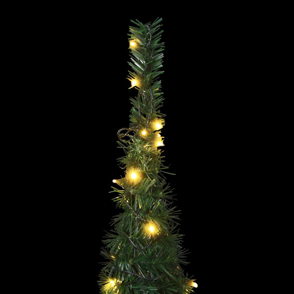 Kunstkerstboom met verlichting pop-up 150 cm groen