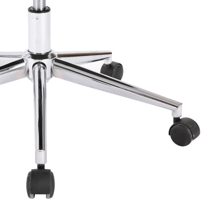 Office chair swivel artificial leather white