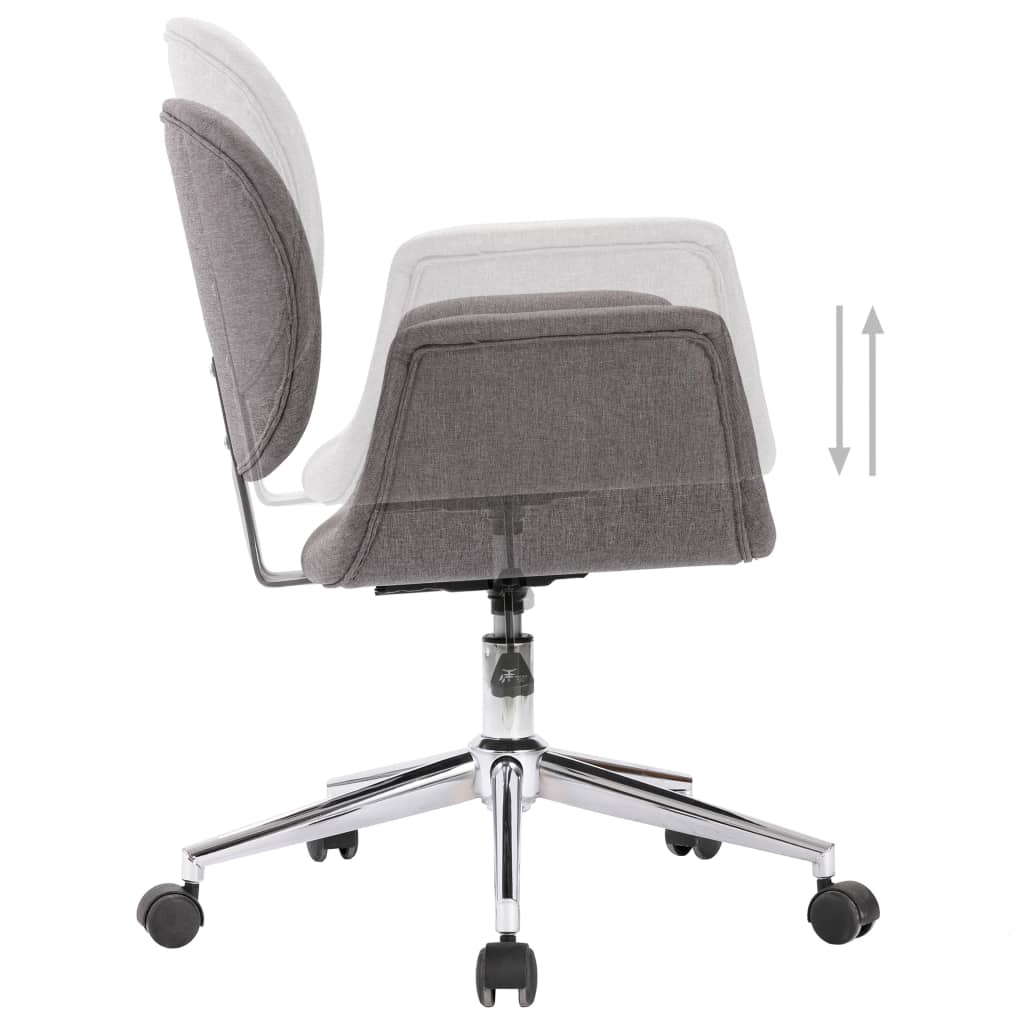 Office chair swivel fabric grey