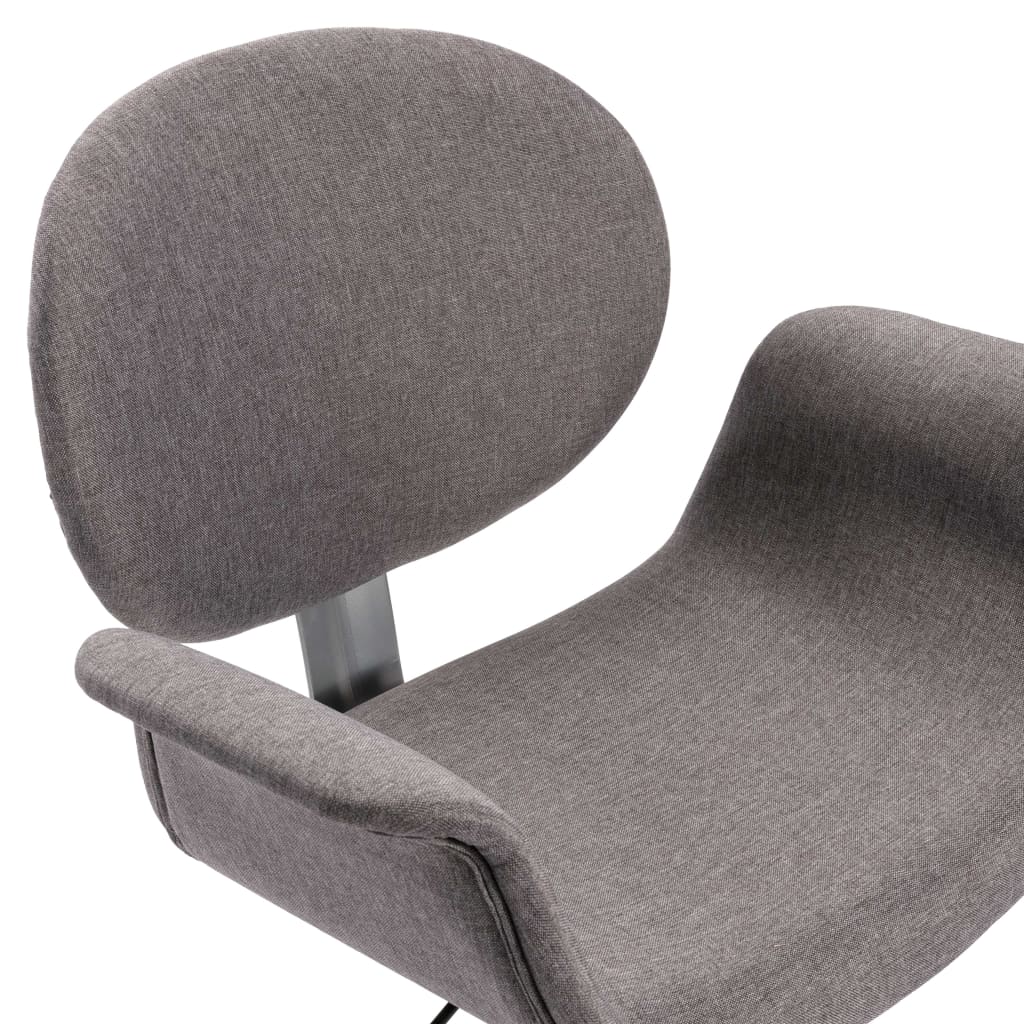 Office chair swivel fabric grey