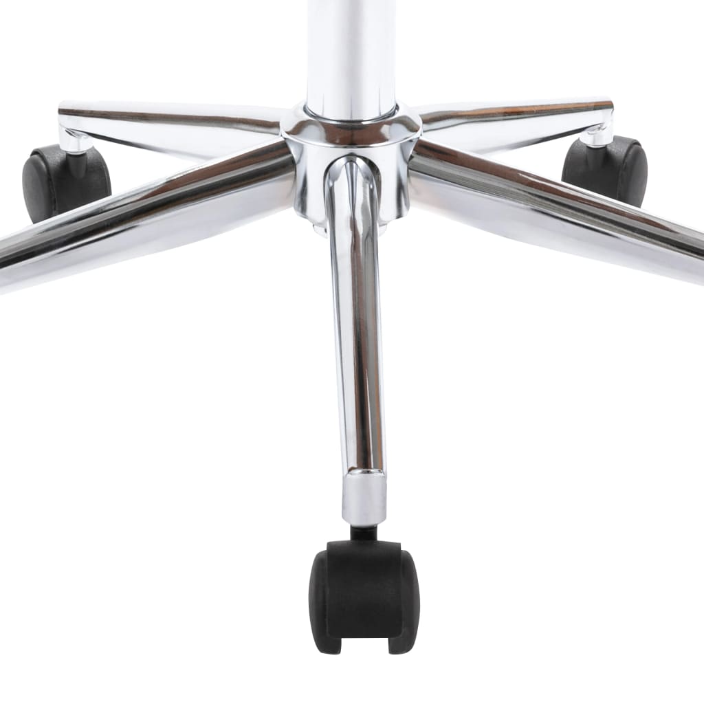 Kantoorstoel draaibaar gebogen hout en kunstleer zwart