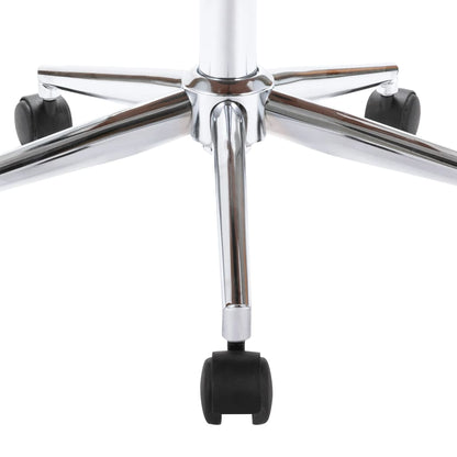 Kantoorstoel draaibaar gebogen hout en kunstleer zwart