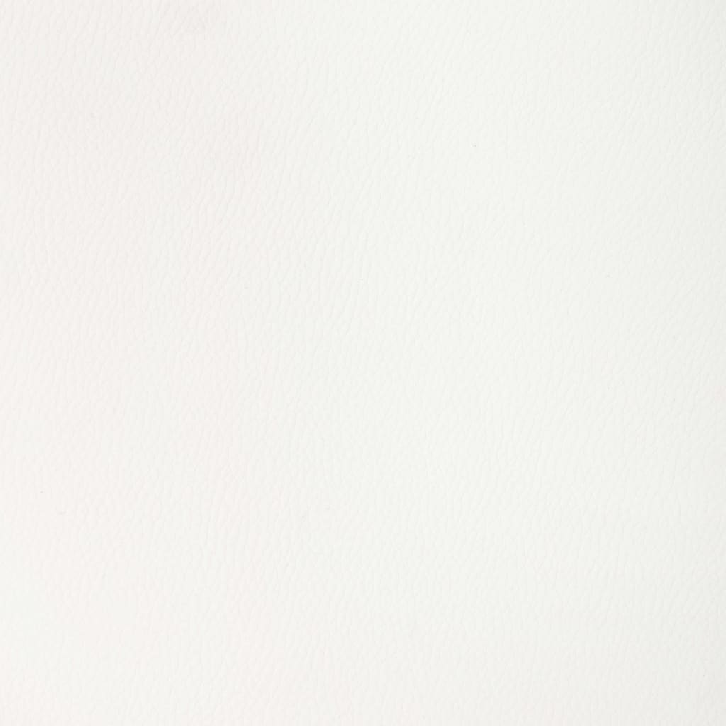 Office chair swivel bent wood and imitation leather white