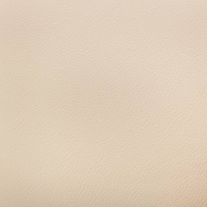 Kantoorstoel draaibaar gebogen hout en kunstleer crème