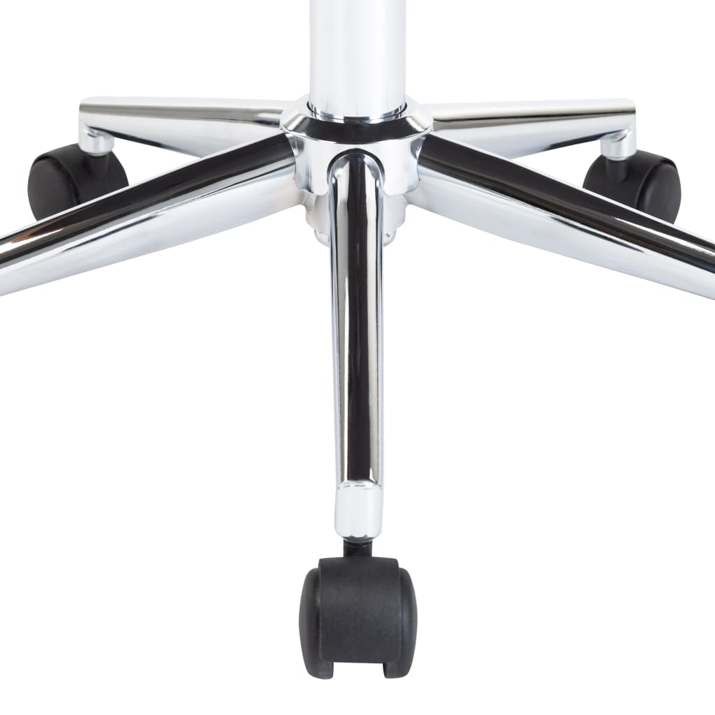 Kantoorstoel draaibaar gebogen hout en kunstleer zwart