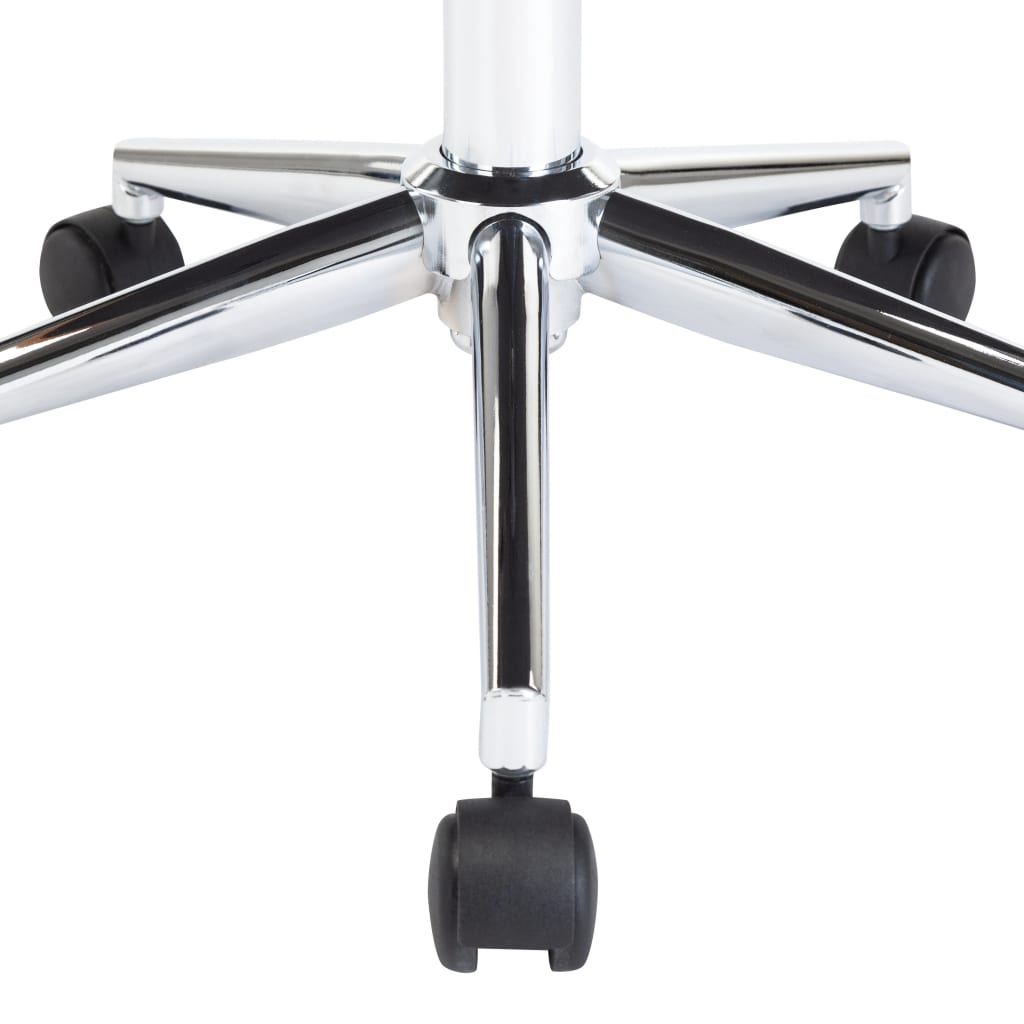 Kantoorstoel draaibaar gebogen hout en kunstleer zwart