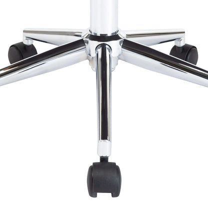 Kantoorstoel draaibaar gebogen hout en stof grijs