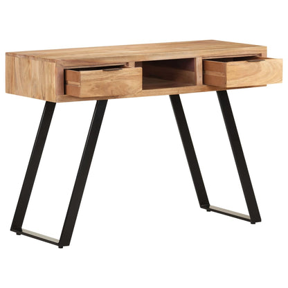 Bureau met natuurlijke randen 107x45x79 cm massief acaciahout