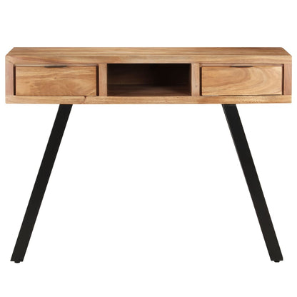 Bureau met natuurlijke randen 107x45x79 cm massief acaciahout