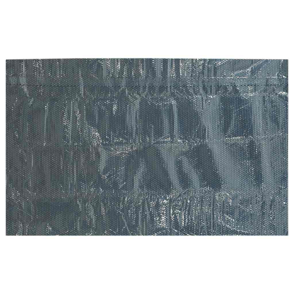 Zwembadfolie solar drijvend 450x220 cm PE zwart en blauw