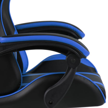 Racing seat artificial leather black and blue