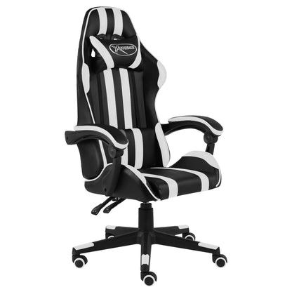 Racing seat artificial leather black and white