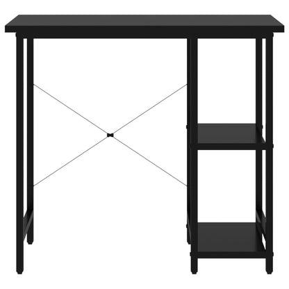 Computer desk 80x40x72 cm MDF and metal black