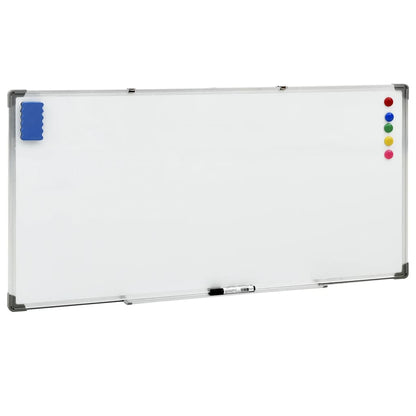 Whiteboard magnetic 110x60 cm steel white