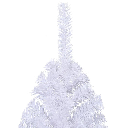 Kunstkerstboom met standaard half 210 cm PVC groen