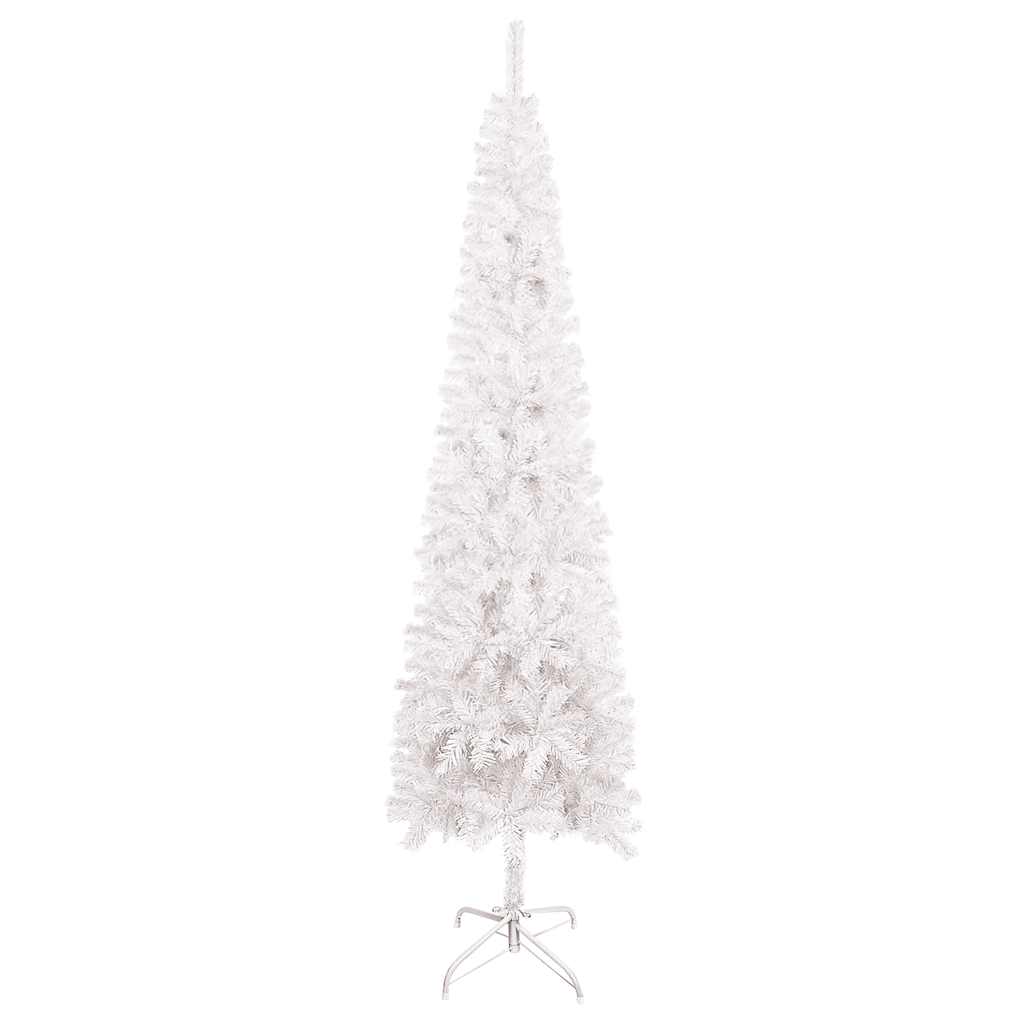 Kerstboom smal 180 cm wit