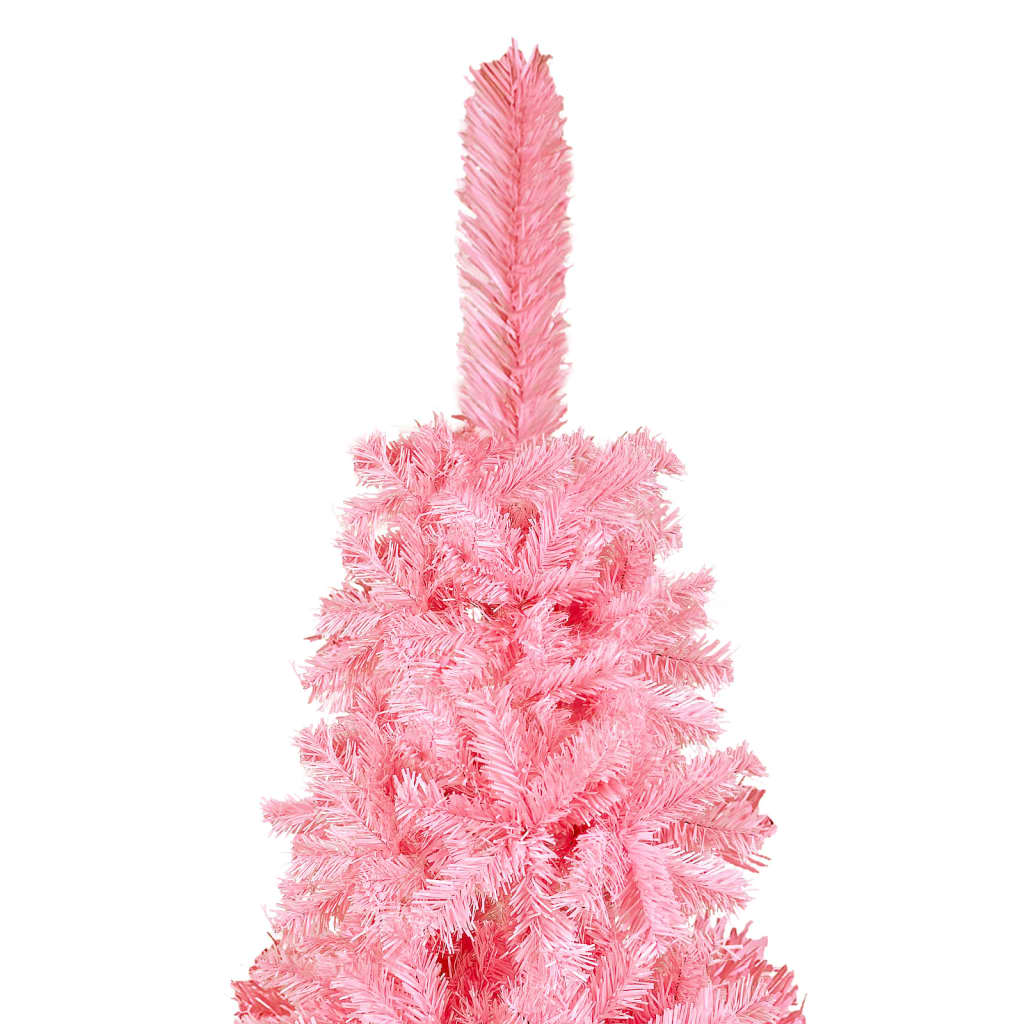 Kerstboom smal 180 cm roze