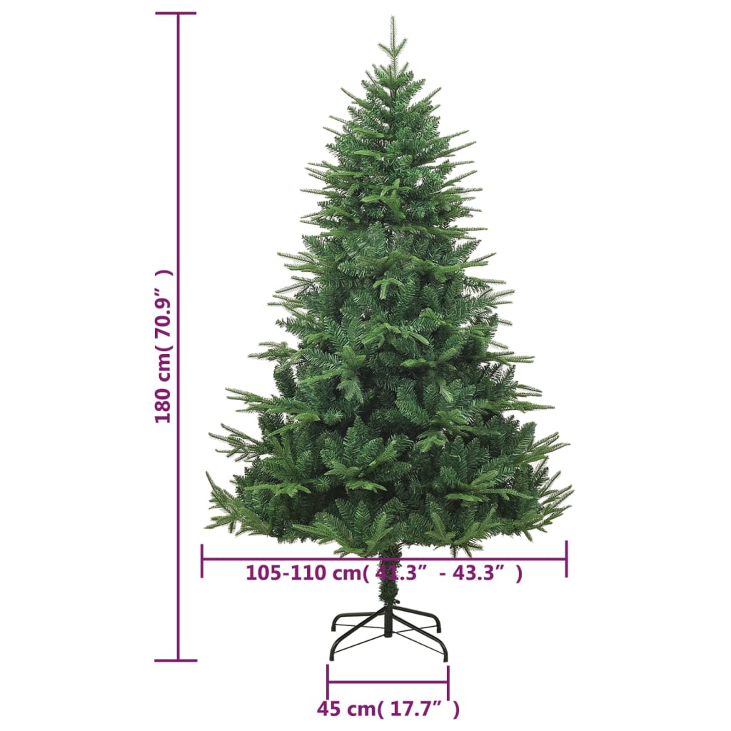 Kunstkerstboom 180 cm PVC en PE groen