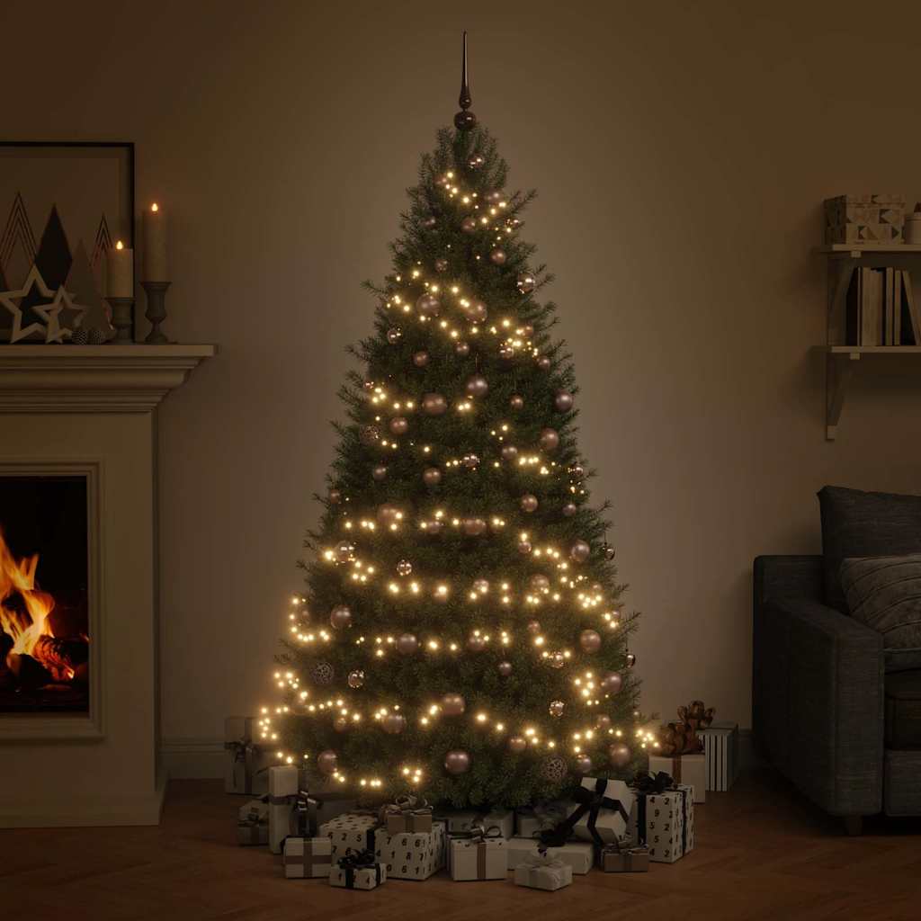 120-delige Kerstballenset met piek en 300 LED's roségoud