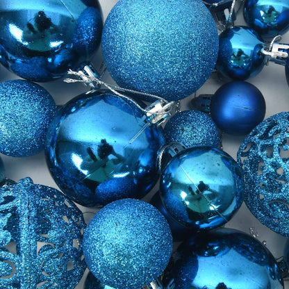 100-delige Kerstballenset blauw