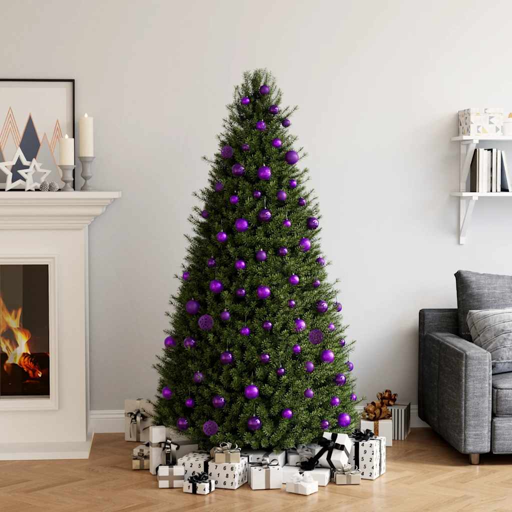 100-delige Kerstballenset paars